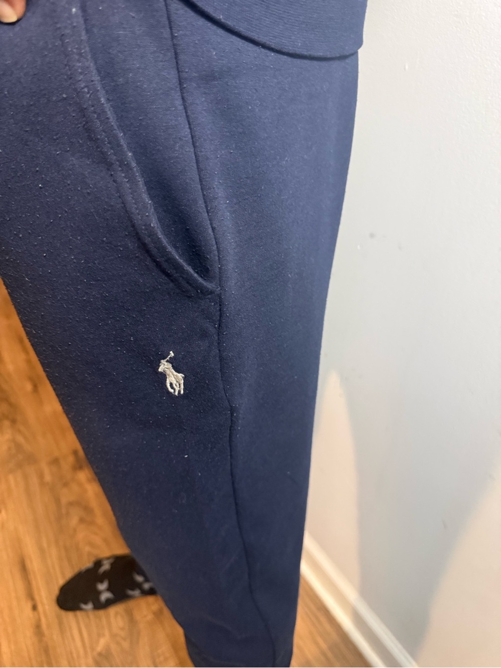 Ralph Lauren Navy Polo Logo Jogger Sweatpants